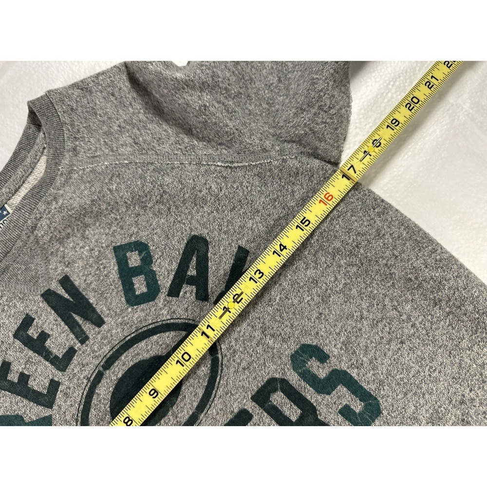 Green Bay Packers Sweatshirt Boy / Toddler XL Small Gray Cotton Fleece Junk Food - Picture 6 of 10